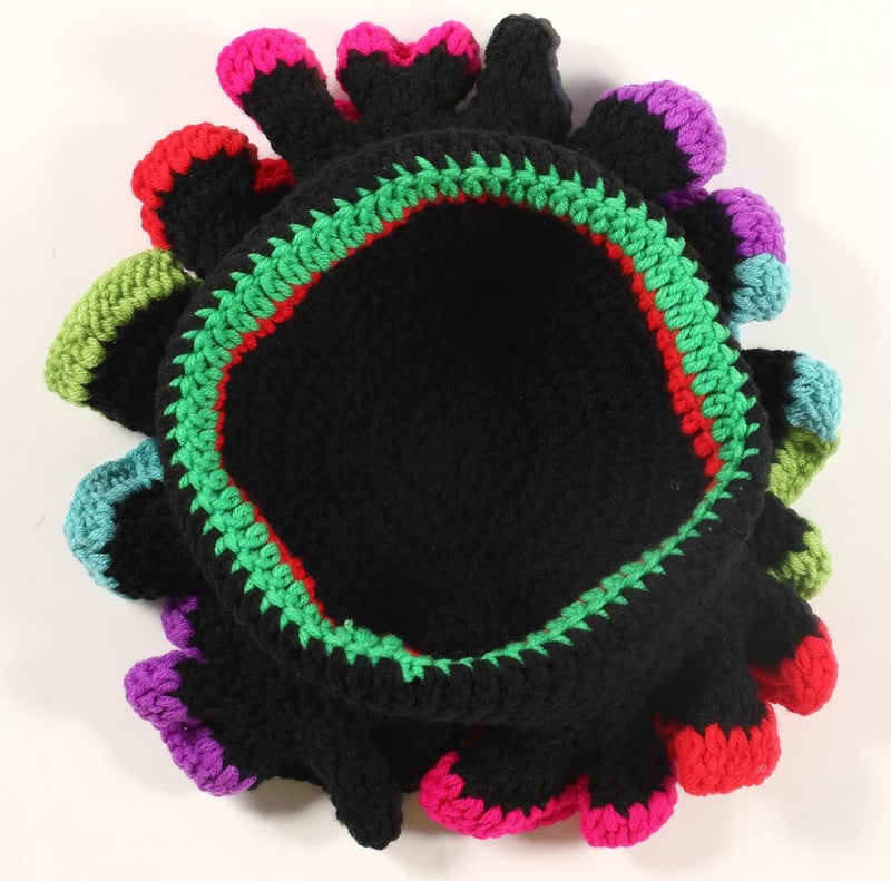 Ahouws Crochet Bucket Hat Women Trendy Knit Floppy Cap Cute Boho Handmade Beanies Outdoor Boho Travel Fishing Hat - Image 4